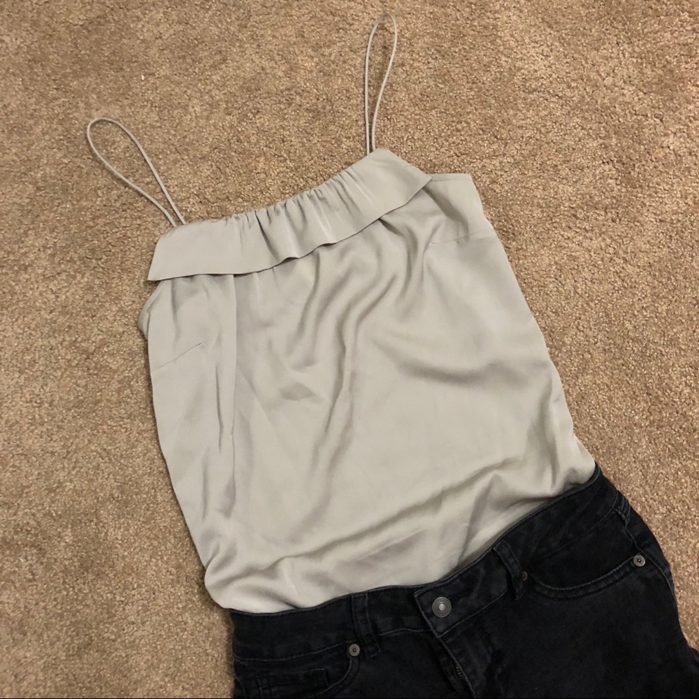 J.Crew ruffle trim camisole top